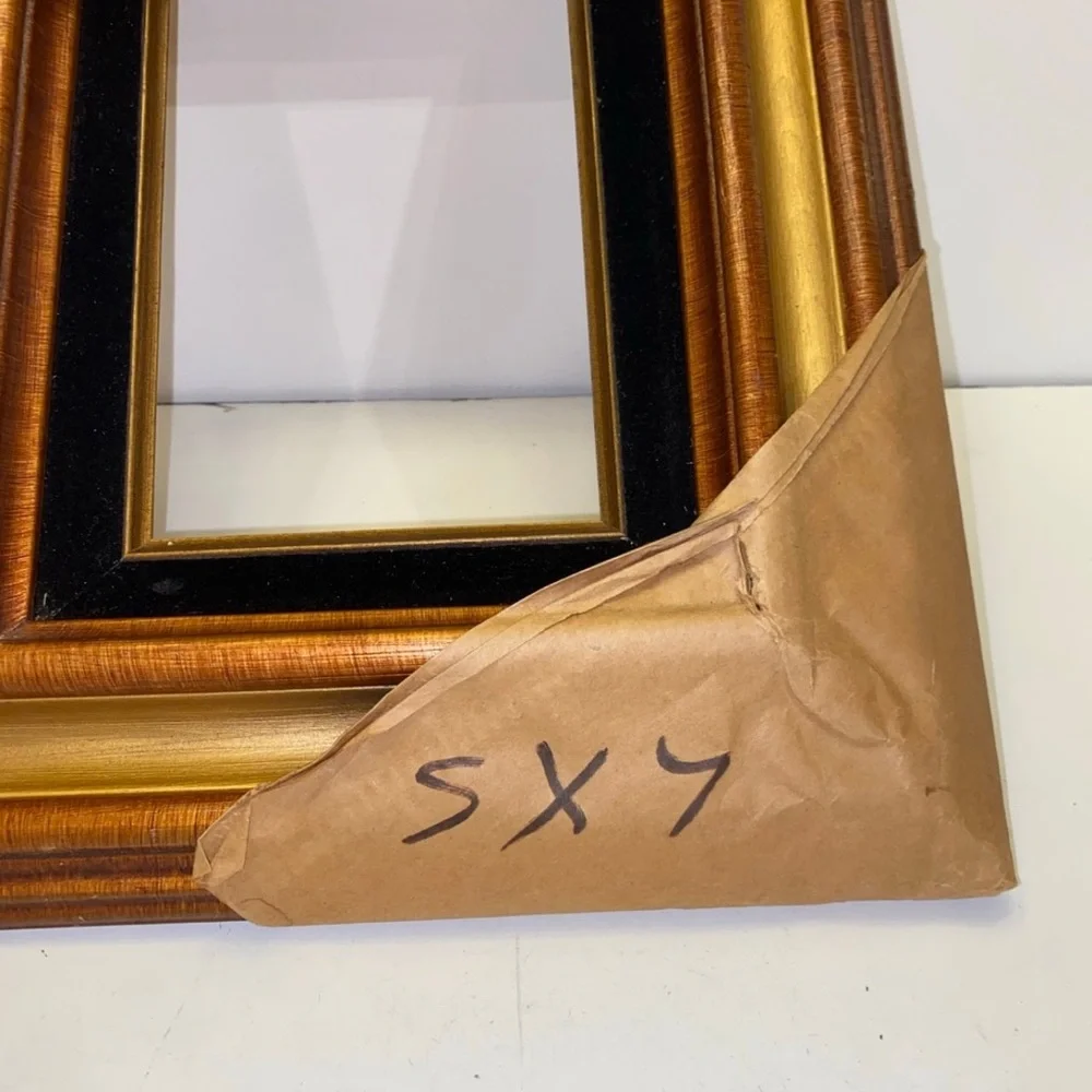 Wooden picture frame no glass. 5 X 7